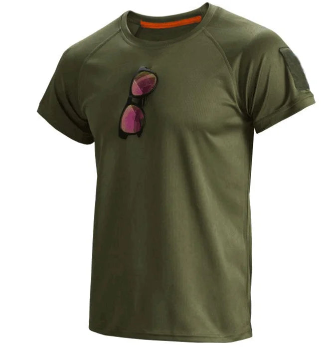Men’s Quick-Dry Summer T-Shirt – O-Neck Lapel Pullover (M–4XL)